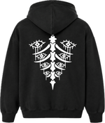 "All Seeing" Hoodie - BLACK/WHITE