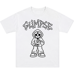"Borrowed Time" Tee - WHITE/BLACK