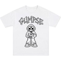 "Borrowed Time" Tee - WHITE/BLACK