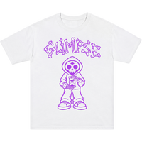 "Borrowed Time" Tee - WHITE/PURPLE