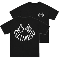 "Skeletal Glimpse" Tee - BLACK/WHITE