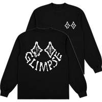 "Skeletal Glimpse" Long Sleeve - BLACK/WHITE